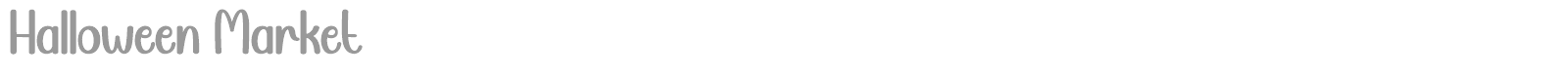 Halloween Market font preview